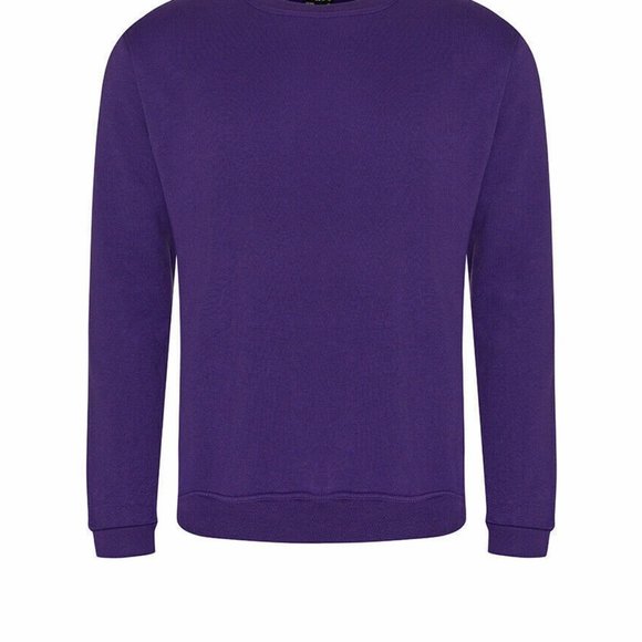 NWT LANDS' END UNIFORM GIRL'S CREW NECK SWEATSHIRT DEEP PURPLE LARGE - Picture 2 of 5